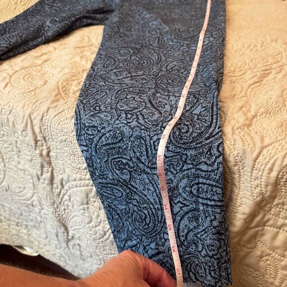 Blue Paisley Patterned Pants - Picture 9 of 10